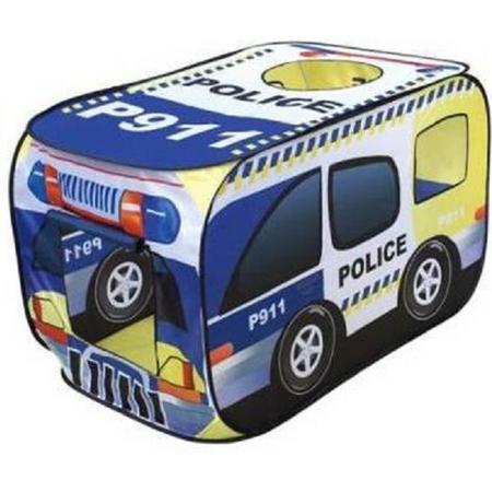 Police Car Pop-Up Tent | Uitvouwbare Politie Auto Speeltent | Afm. 126 x 74 x 74 Cm.